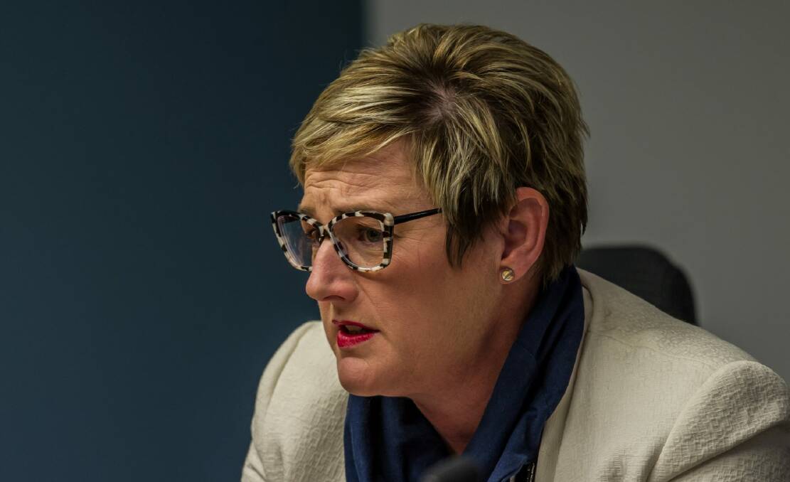 Labor parliamentarian Bec Cody at Friday's hearing into the Land Development Agency's land deals. Photo: Karleen Minney