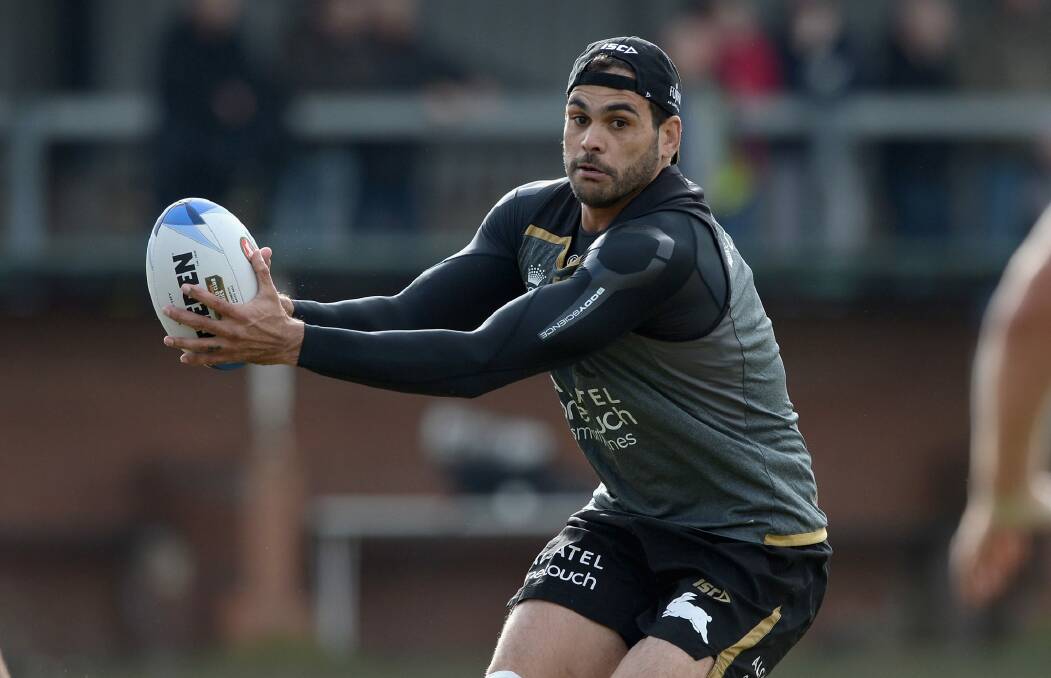 Rugby interest: South Sydney Rabbitohs star Greg Inglis is considering a code switch. Photo: Getty Images