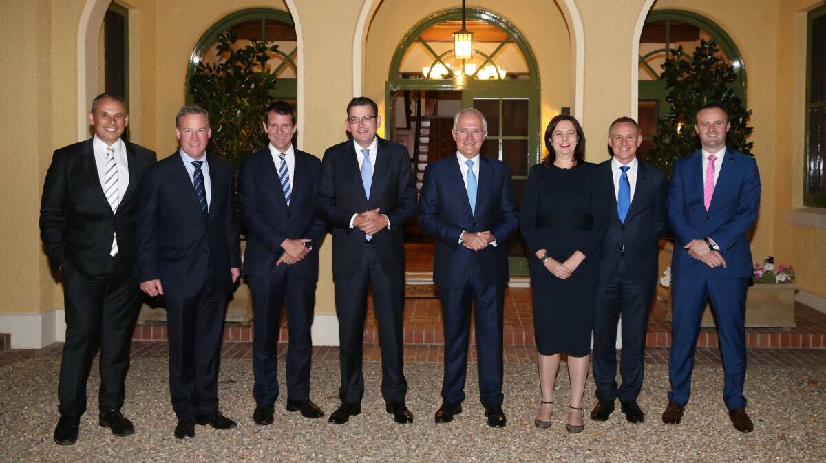 Prime Minister Malcolm Turnbull hosted the nation's state and territory leaders at The Lodge this month.  Photo: Andrew Meares