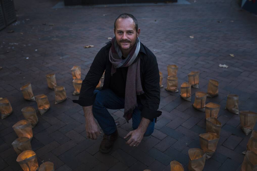 Artist Kristan Baggerson  is calling for help to light 2500 candles a night during Wintervention. Photo: Jamila Toderas