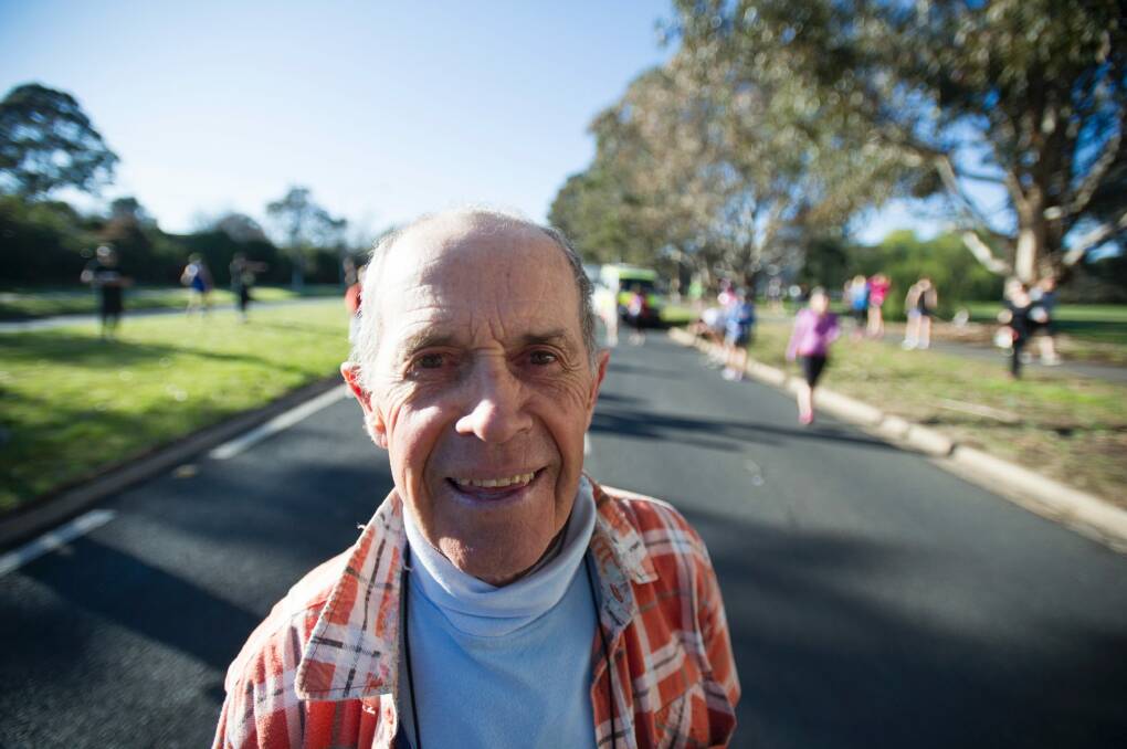 Ricky Hatcher, who says he has run in every Canberra Times fun run.  Photo: Jay Cronan