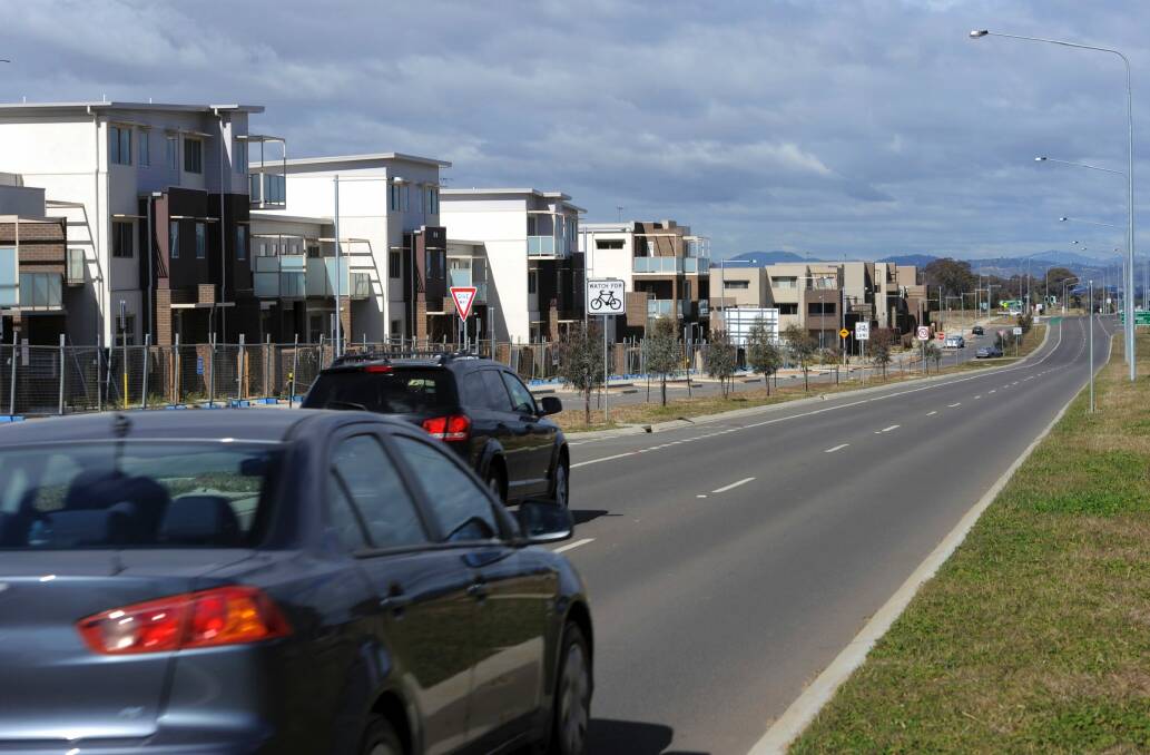 House prices in Canberra are up, defying the national downwards trend. Photo: Graham Tidy