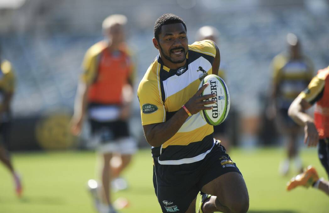 Henry Speight replaces Tevita Kuridrani at outside centre for the Brumbies. Photo: Graham Tidy