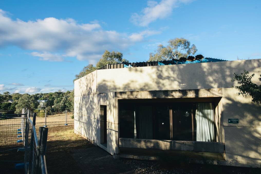 One of the increasingly dilapidated buildings at the former CSIRO site in Campbell. Photo: Rohan Thomson