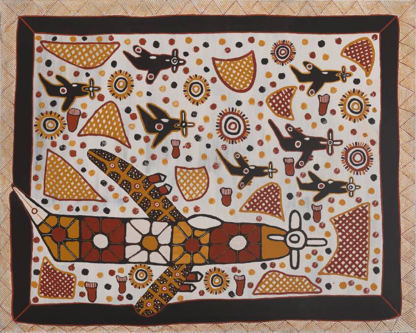 Pauletta Kerinauia, Tiwi peoples: <i>For Aminayi</i>, 2017. Photo: Parliament House Art Collection