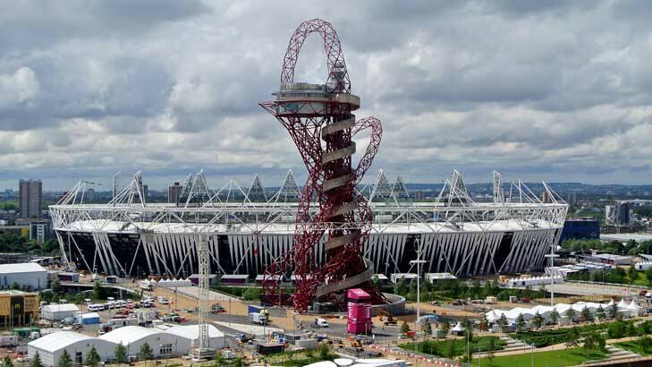Dividing opinions ... the the ArcelorMittal Orbit sculpture in front of the Olympic Stadium in London. Photo: Getty Images