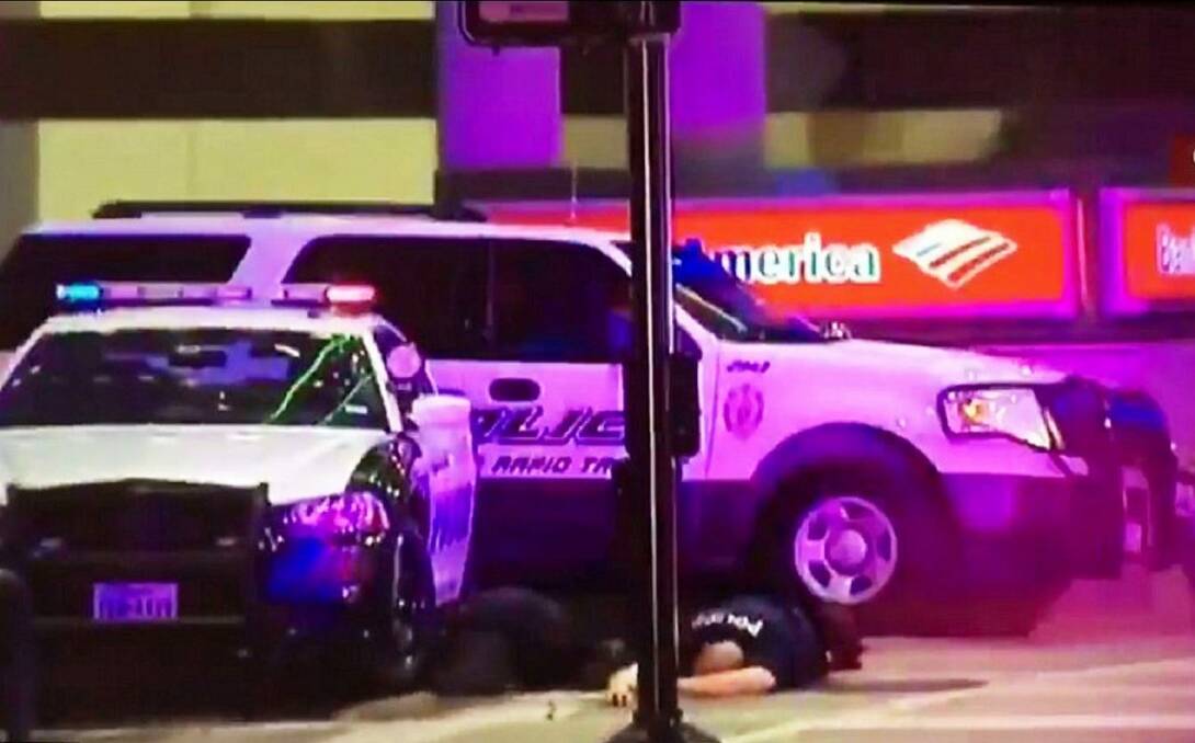 Eleven people were shot - and the shooter eventually killed - during a night of chaos in Dallas, Texas. Photo: Andrew Darby