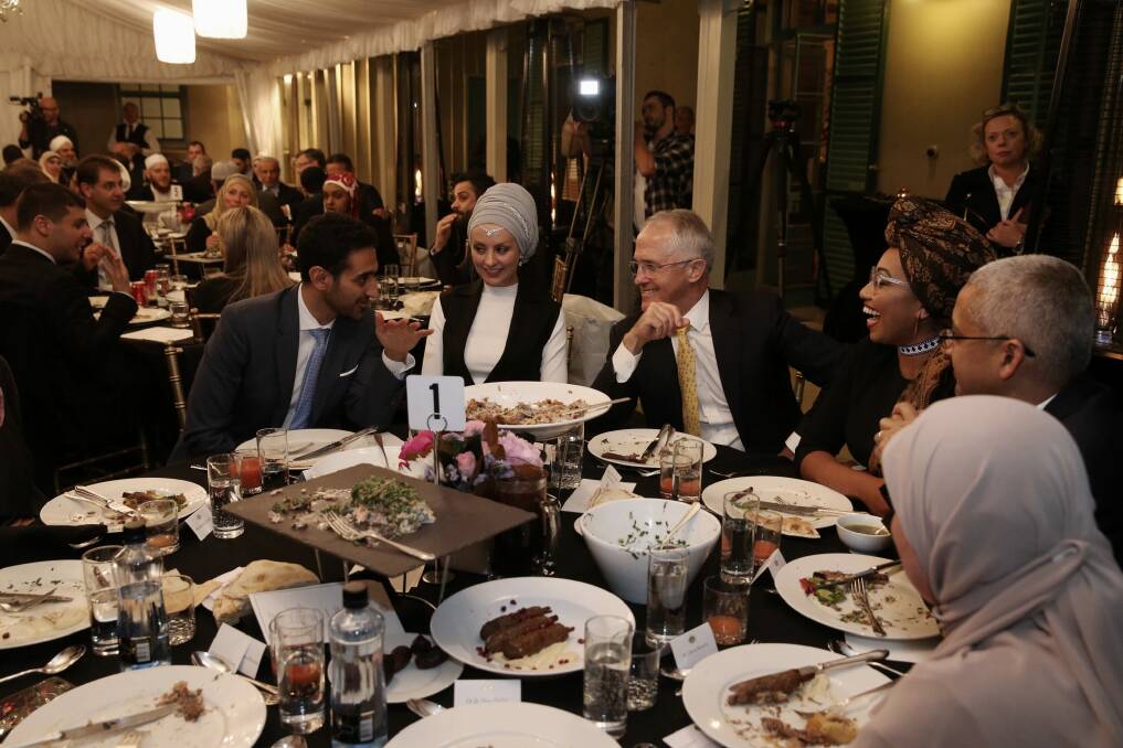 Senator Cory Bernardi is upset Prime Minister Malcolm Turnbull spent time with broadcaster Waleed Aly and his wife Susan Carland at Kirribilli House. Photo: Andrew Meares