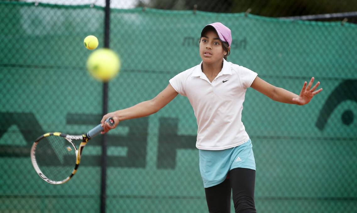 "Mongrel" in her game: Annerly Poulos is following in Nick Kyrgios' footsteps. Photo: Jeffrey Chan