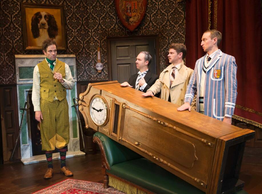 The set, filled with props and hidden perils, is like a ninth member of the cast. Photo: Jeff Busby