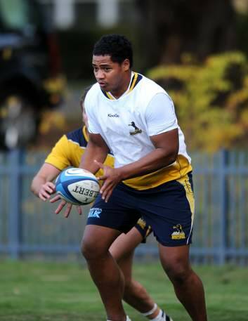Ita Vaea's blood clot was a blessing in disguise, the Brumbies' doctor says. Photo: Melissa Adams