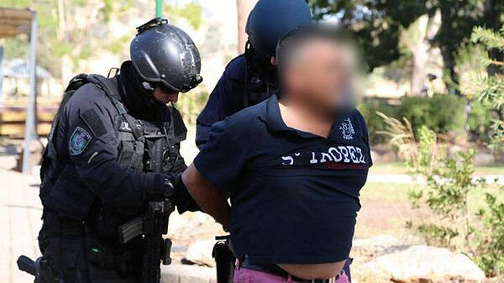 A man is arrested as part of the operation.