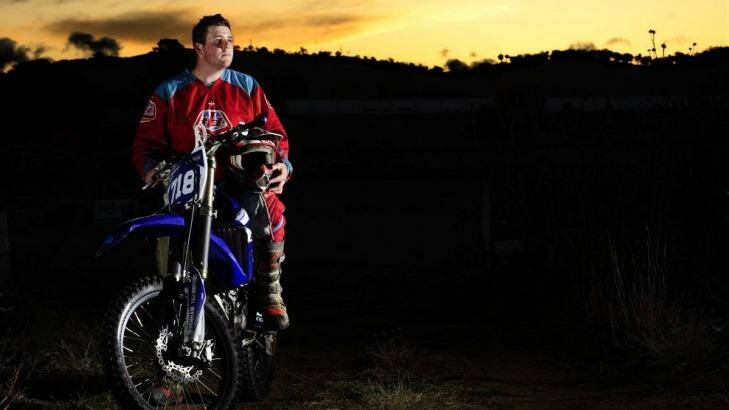 Canberra dirt bike racer Ian Hamilton. Photo: Canberra Times