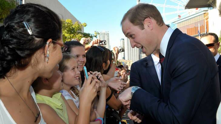 Prince William, Duke of Cambridge meets members of the public. Photo: Getty Images