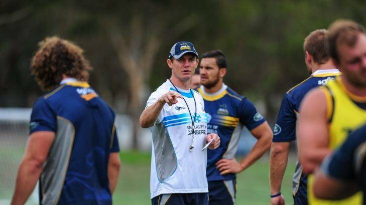 Stephen Larkham is set to sign an extended three-year deal to take on all responsibilities of leading the Brumbies rugby program. Photo: Katherine Griffiths
