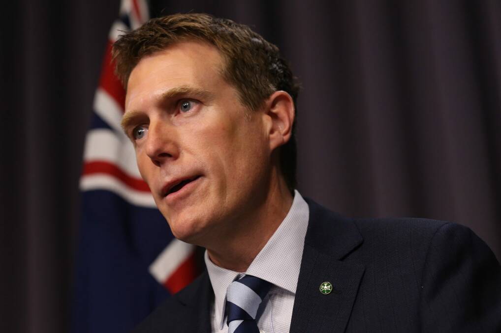 Social Services Minister Christian Porter.  Photo: Andrew Meares