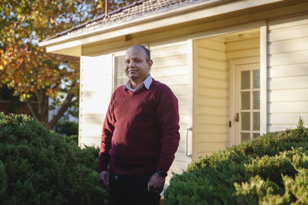 Haribondhu Sarma struggled to find accomodation for his young family when he moved to Canberra as a research student at the ANU. Photo: Sitthixay Ditthavong