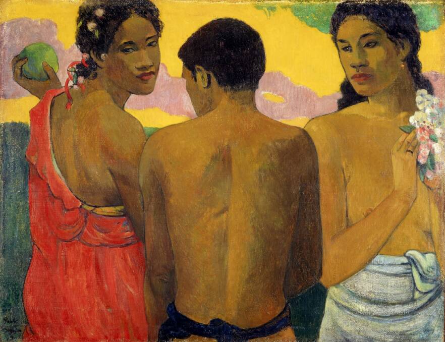 Paul Gauguin's Three Tahitiians, 1899, is coming to the Art Gallery of NSW. Photo: supplied