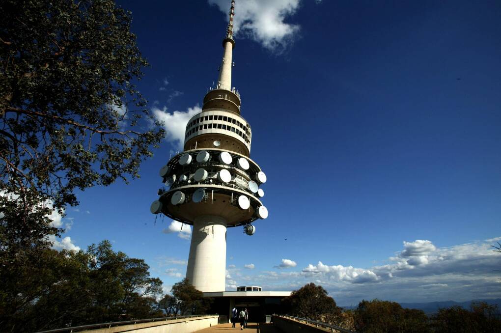 Telstra tower on Black Mountain in Canberra. Photo: Canberra Times