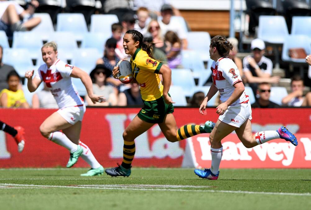 Outstanding: Corban McGregor is one of the most dangerous backline players in the women's game. Photo: NRL Photos/Gregg Porteous