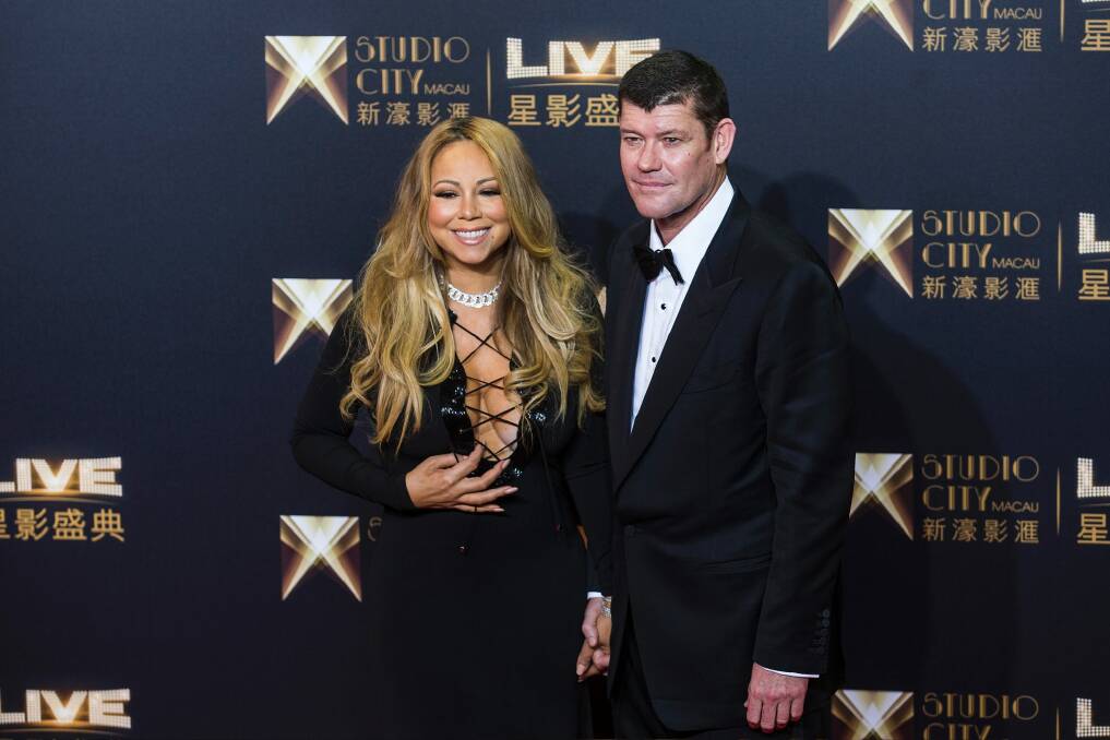 Recently split: James Packer is no longer engaged to be married to Mariah Carey.  Photo: Bloomberg