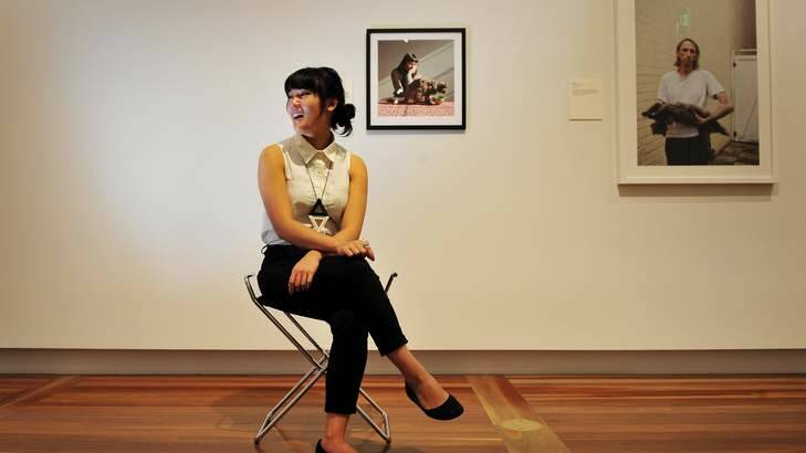 Janelle Low has been announced as this year's winner of the National Photographic Portrait Prize for her image of Yhonnie and Indiana at the National Portrait Gallery. Photo: Colleen Petch COP