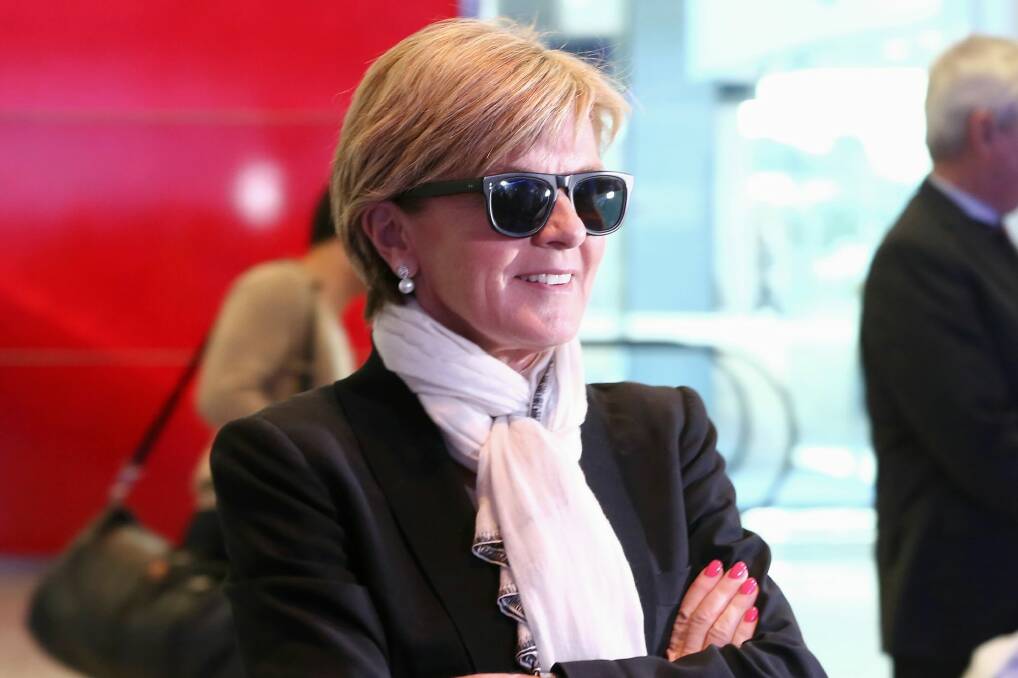 Defender of Australian fashion: Foreign Minister Julie Bishop. Photo: Alex Ellinghausen