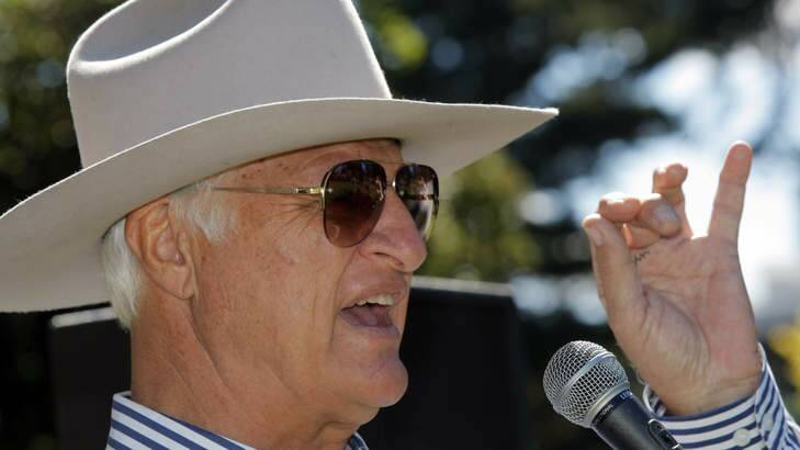 Tough customer.... Federal MP Bob Katter refused to discuss "gutter issues" with 2CC presenter Pete Davidson on Friday morning. Photo: Rob Gunstone