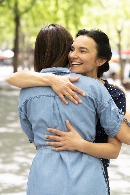 Cuddle therapist Jasmina Bacic believes everyone needs touch in their lives. Photo: Lawrence Atkin