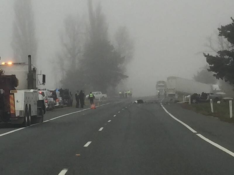 The conditions were foggy earlier in the morning. Photo: Clare Sibthorpe