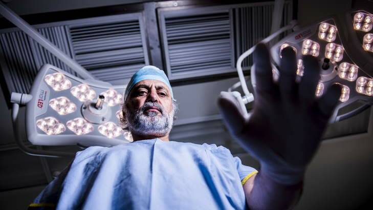 Canberra Hospital trauma surgeon Dr Frank Piscioneri. Photo: Rohan Thomson