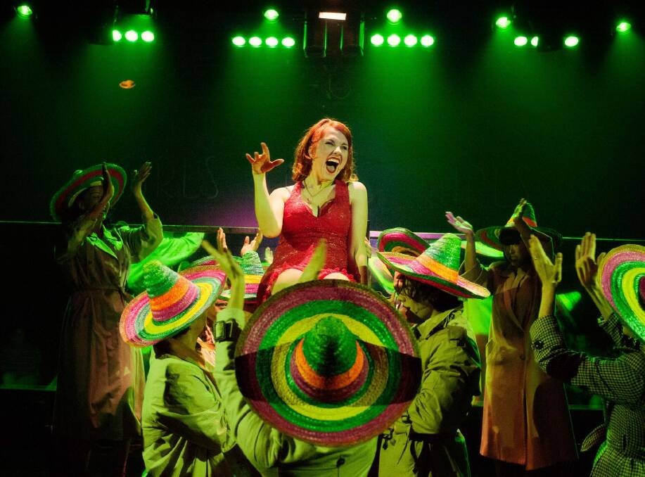 Optimist: Dancer Charity (Verity Hunt-Ballard) belts out a tune in Sweet Charity. Photo: supplied