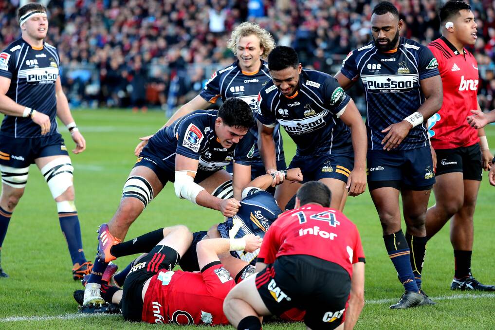 The Brumbies dominated the opening exchanges, but capitulated after half-time. Photo: Martin Hunter/www.photosport.nz