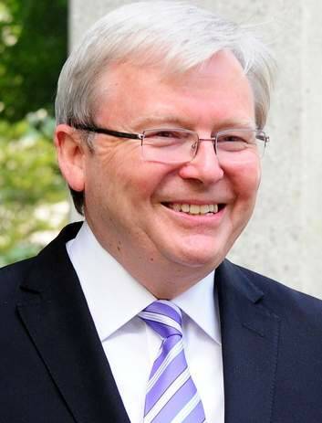 Kevin Rudd  ... Not afraid to share his love of the capital. Photo: Penny Stephens