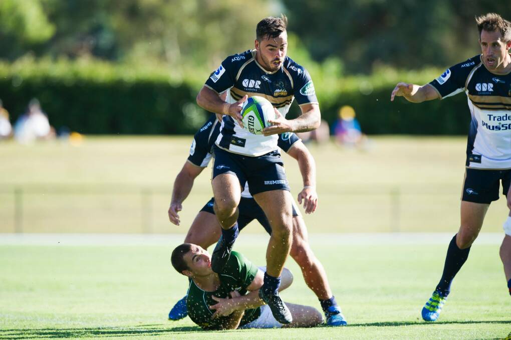 Andrew Muirhead played his first game for the Brumbies last week. Photo: Jay Cronan