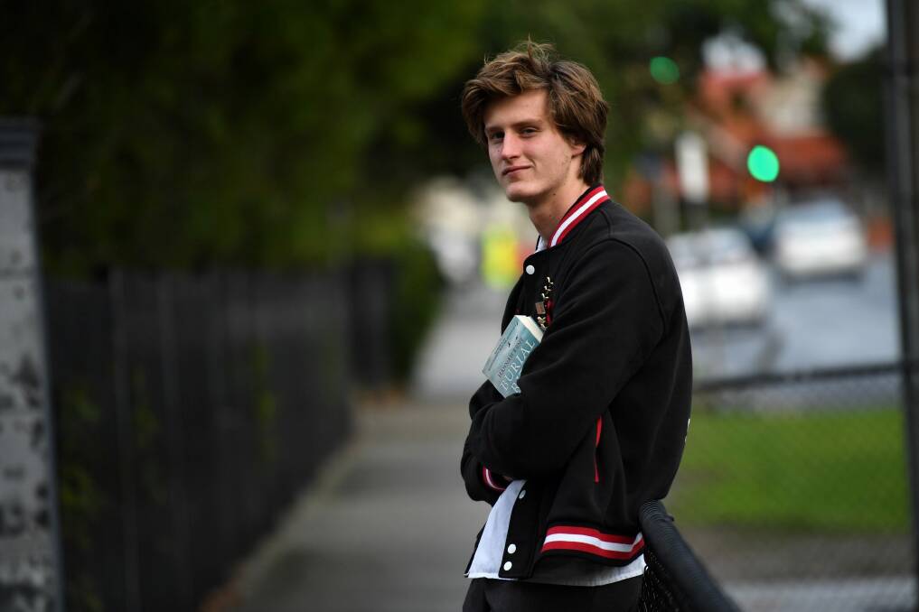 Ross McNaughton says he has 'decent mental health' but believes some of the books he's studying are 'adding more pressure'. Photo: Joe Armao, Fairfax Media.