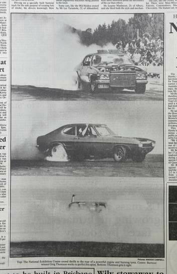 Copy of coverage of Summernats in <i>The Canberra Times</i> from 4 January 1988.