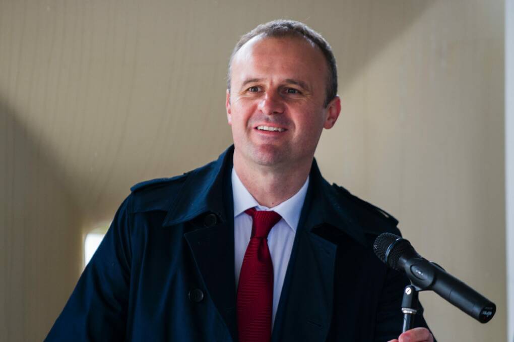 ACT Chief Minister Andrew Barr says he will step in to save Art not Apart if re-elected. Photo: Rohan Thomson
