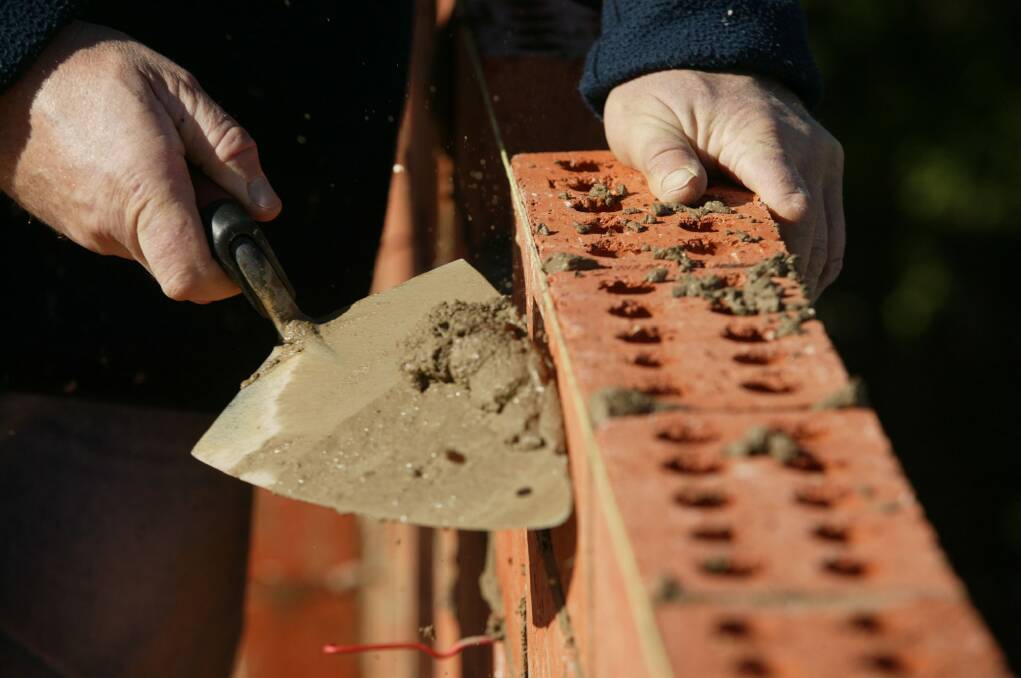 Bricklaying is among the occupations on the medium and long-term strategic skills list. Photo: Erin Jonasson