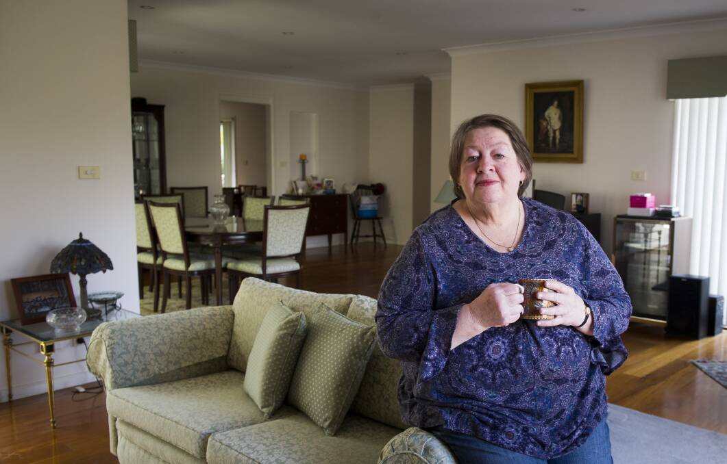 Lorraine Carvalho, who still lives in her Mr Fluffy house and refuses to have an asbestos management plan. Photo: Elesa Kurtz