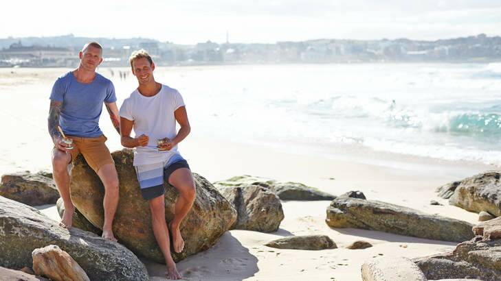 Beach boys ... Scott Gooding and Luke Hines are keen on the beach lifestyle. Photo: Supplied