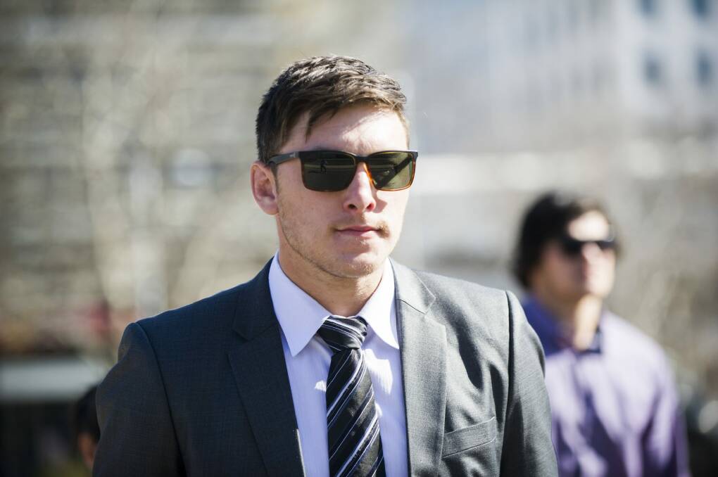 Levi Freeman-Quay arrives at the ACT Supreme Court for sentencing on Friday. Photo: Rohan Thomson