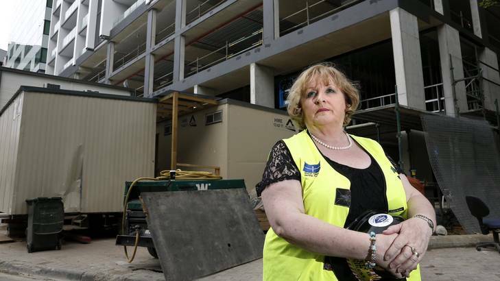Psychologist Carmel O'Sullivan has worked with workers and their families who have been affected by accidents in the ACT building industry. Photo: Jeffrey Chan