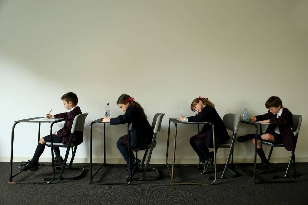 Year 9 students are not doing as well in NAPLAN testing. Photo: Pat Scala