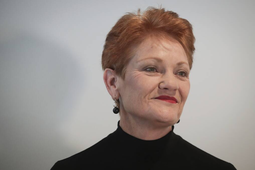 Senator Pauline Hanson. Photo: Alex Ellinghausen