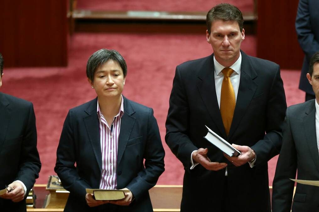Senator Penny Wong and Senator Cory Bernardi will debate same-sex marriage on July 29. Photo: Alex Ellinghausen