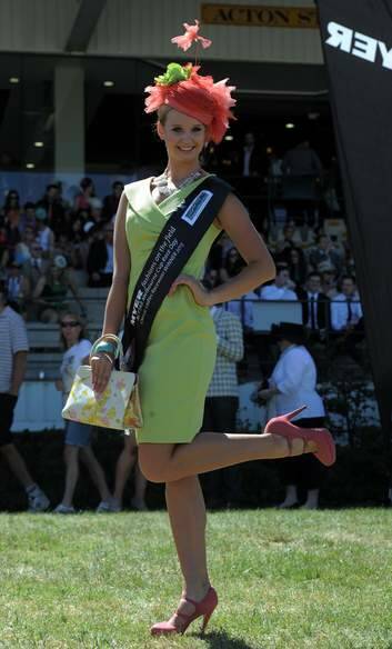 Emily Dibden of Cook won the Fashions in the Field competition. Photo: Graham Tidy