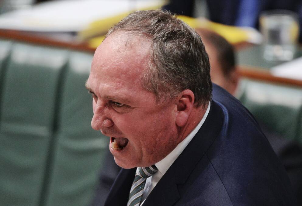 Nationals leader Barnaby Joyce faced accusations of pork barrelling over a decision to locate the Regional Investment Corporation in Orange. Photo: Nick Moir