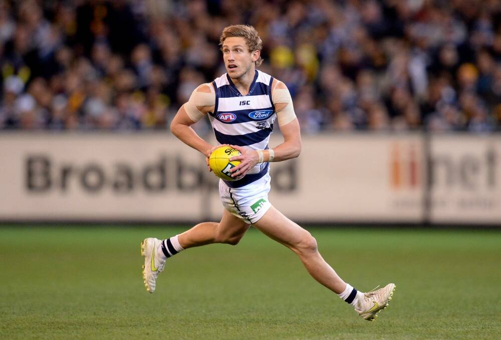 Geelong's Billie Smedts will be unable to play until round six at the earliest. Photo: Sebastian Costanzo