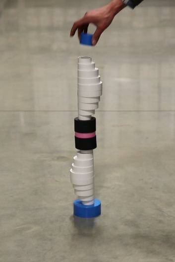 The trickster: Oscar Capezio's exhibition, called <i>Working Title</i>, features everyday construction materials.
